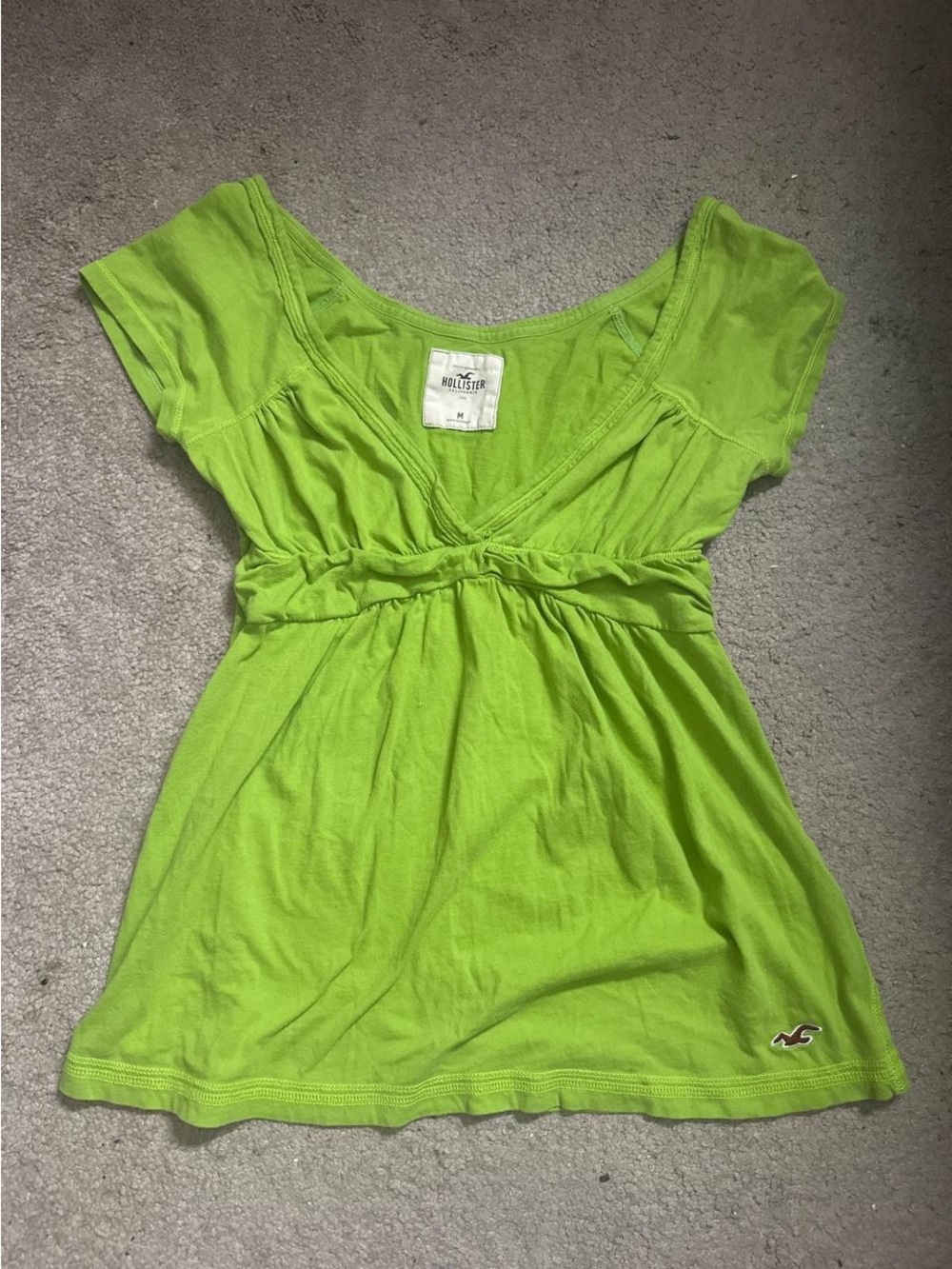 Vintage Y2K Hollister Babydoll Cinched Bust Top